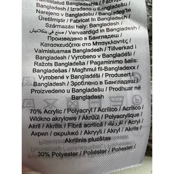 Vero Moda Animal Print Mock Neck Pullover Sweater Brown Grey Size 2X NEW! - Picture 11 of 13